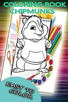 coloring book for Chipmunk poster