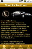 Golden Crown Limousine Affiche