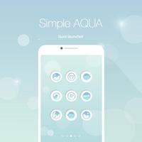 Aqua Buzz Launcher Theme Affiche