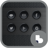 블랙 메탈 버즈런처 테마 (홈팩) icône
