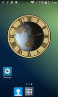 Poster Earth Clock Wallpaper Demo