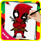 How to draw Deadpool 2 icon