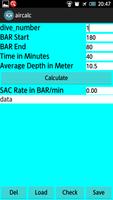 Diving_SAC Rate calculation Affiche