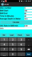 Diving_SAC Rate calculation ภาพหน้าจอ 1