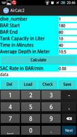 Diving_Air Rate calculation capture d'écran 1