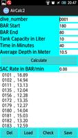 Diving_Air Rate calculation capture d'écran 2