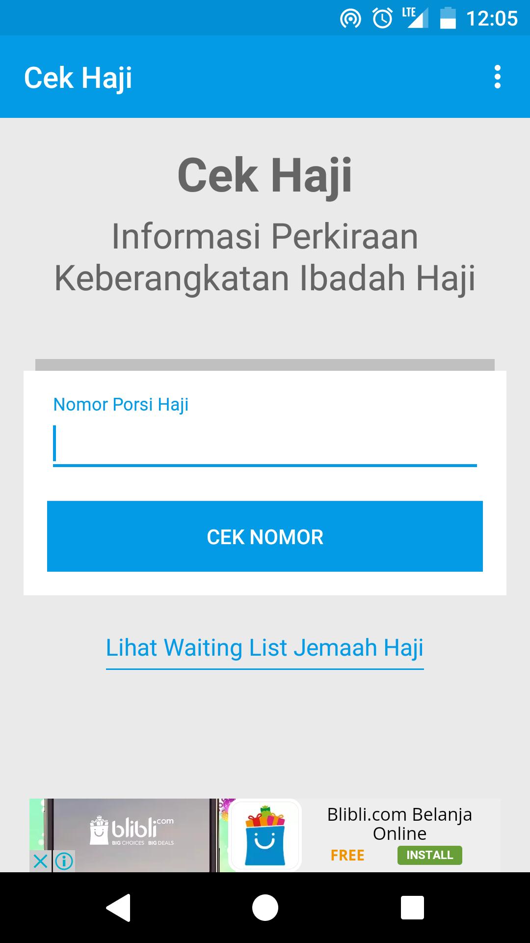 Pilip Blog Cek  Nomor  Porsi  Ibadah Haji 