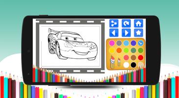 Mcqueen Car Coloring Book скриншот 3