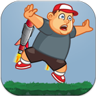 Fat Boy Jump: Forrest Sky Free icône