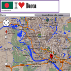 Dhaka map icône