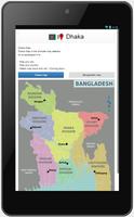 Dhaka map Affiche