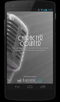 Character counter Affiche