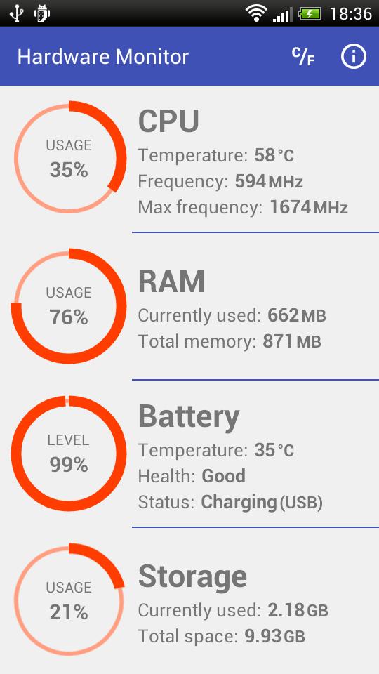 Android İndirme için Hardware Monitor APK