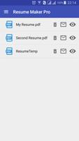 برنامه‌نما Resume Creator عکس از صفحه