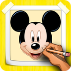 How To Draw Mickey Mouse Step By Step icône