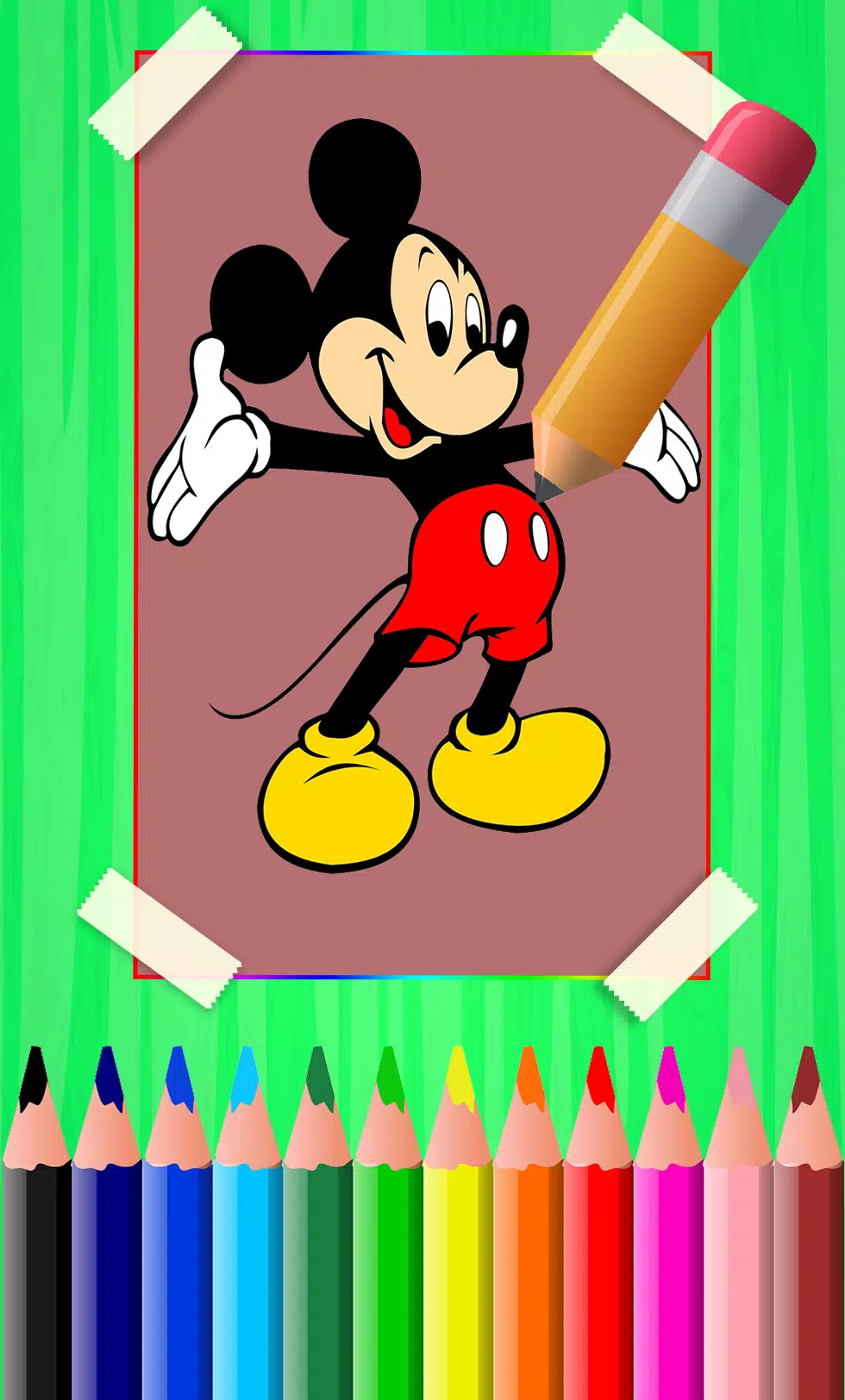 Descarga de APK de Cómo dibujar personajes de mickey mouse para Android