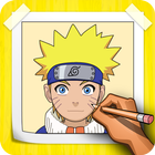 Como desenhar personagens naruto ícone