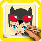 How To Draw Catwoman Step By Step ikon