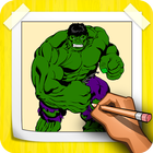 How To Draw Hulk Step By Step-icoon