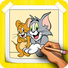 How To Draw Tom & Jerry Step By Step आइकन