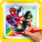 Learn How To Draw Spider-Man From Superheroes icône