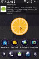 Orange Clock Widget Affiche