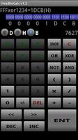 برنامه‌نما HexBinCalc  hex bin converter عکس از صفحه