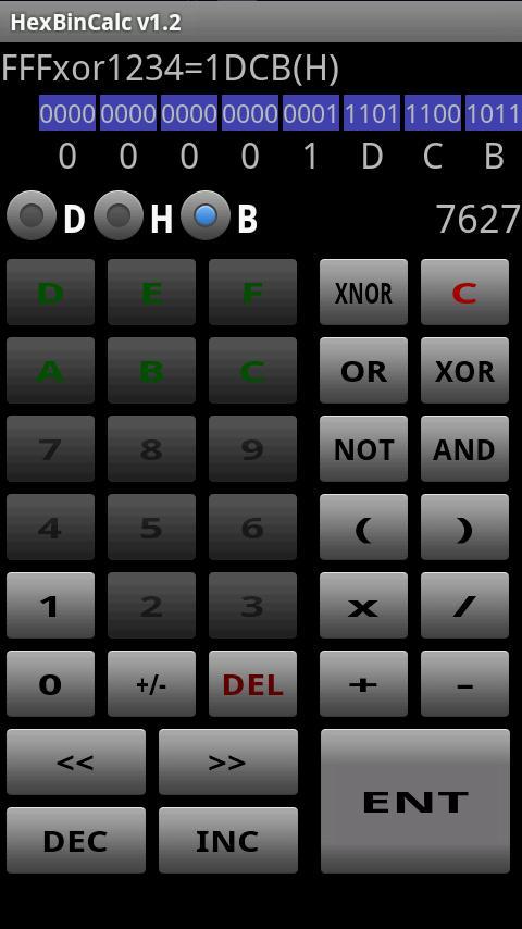 Android 用の Hexbincalc 16進 2進数同時表示電卓 Apk をダウンロード Android 用の Hexbincalc 16進 2進数同時表示電卓 Apk をダウンロード