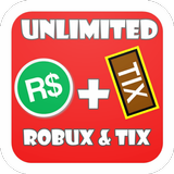 Free robux and tix for roblox prank أيقونة