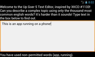 Up-Goer 5 Text Editor capture d'écran 3