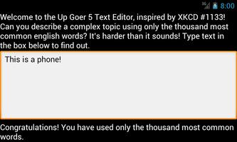 Up-Goer 5 Text Editor captura de pantalla 2