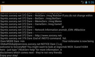 Blackice IRC captura de pantalla 1