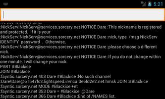 Blackice IRC capture d'écran 2