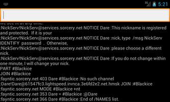 Blackice IRC captura de pantalla 2