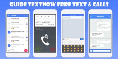 Guide TextNow -free text and Calls- ポスター