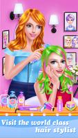 Hair Color Makerover Salon Affiche