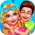 Babysitter Girl Theme Park Spa Zeichen