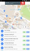 近くの駐車場を簡単に見つける Parking maps ポスター