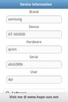 Device information syot layar 1