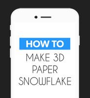 Make a 3D Paper Snowflake‏‎-poster