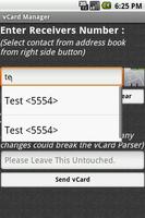 vCard Manager Lite স্ক্রিনশট 1
