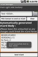 vCard Manager Lite capture d'écran 2