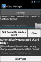 vCard Manager - vCard SMS اسکرین شاٹ 2