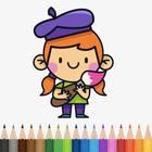 Kids Coloring Book Fun Game simgesi