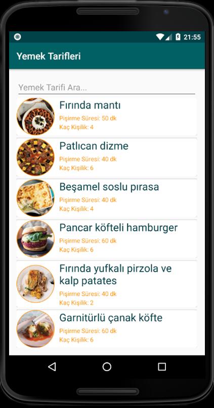 Yemek Tarifleri Kitabi Ucretsiz Resimli Internetsiz Android