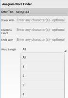Anagram Word Finder - Solver تصوير الشاشة 1