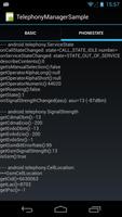 TelephonyManagerSample スクリーンショット 1