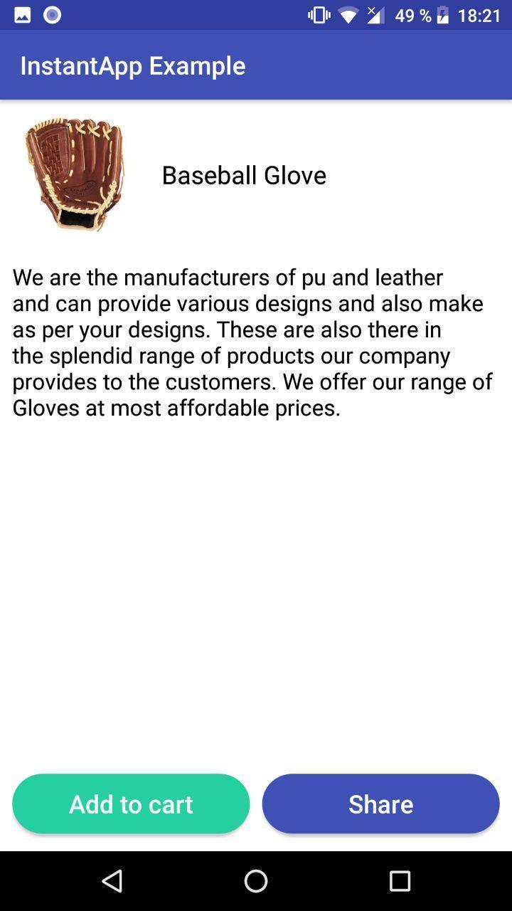 Android example app Android example app