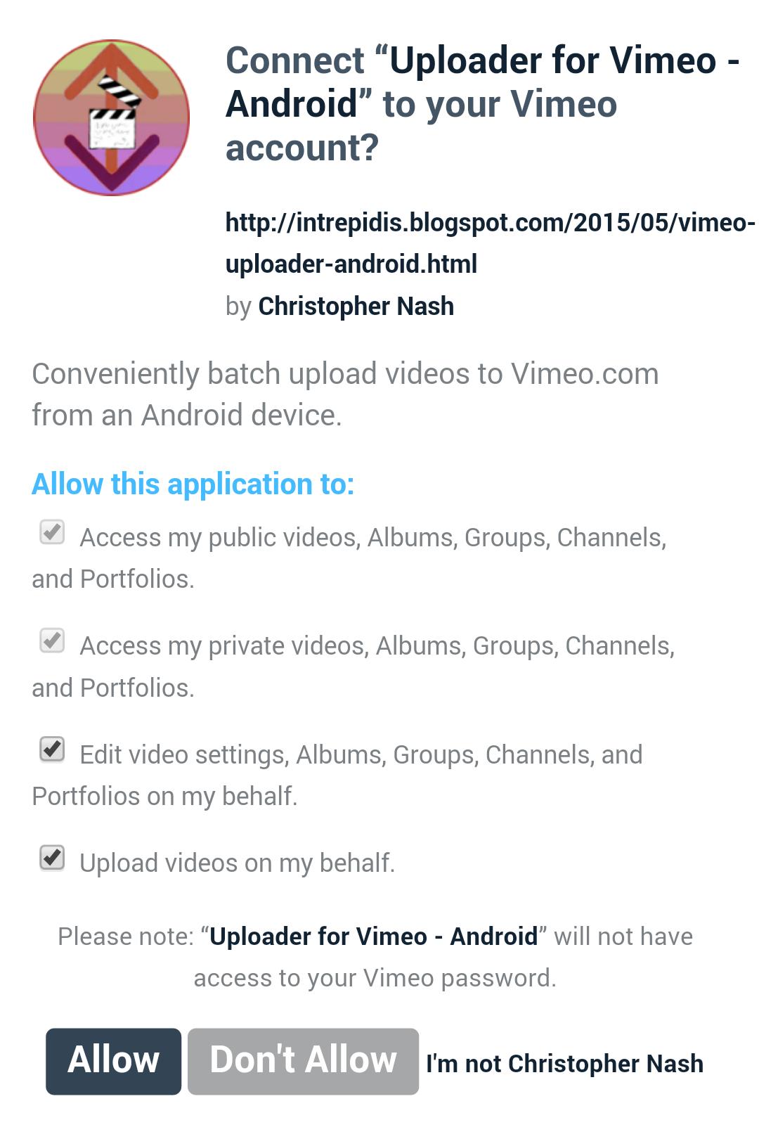 Uploader For Vimeo For Android Apk Download