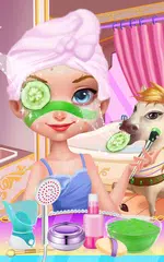 公主與她的皇家寵物－ 青春少女及小動物換裝打扮游戲！ APK 下載